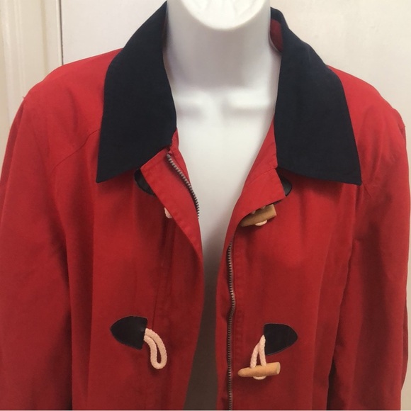 ALFRED DUNNER RED/NAVY WEATHERPROOF JACKET • Sz 10 - Picture 4 of 17